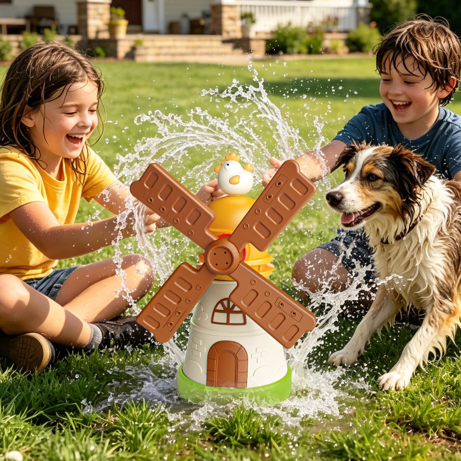 Kids Windmill Sprinkler Rotati - Kids Yard Toys recension och pris