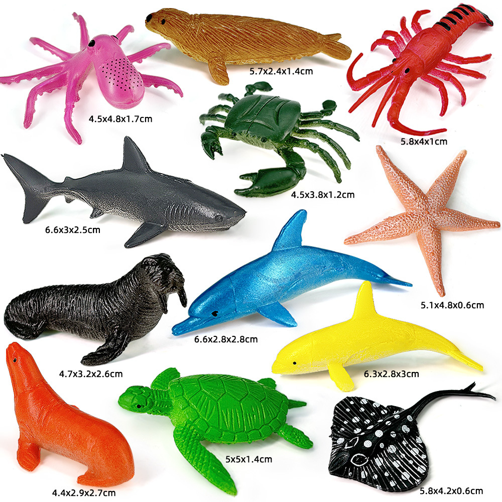 12pcs Ocean Sea Life Set Anima - Kids Toys 3 Year Old recension och pris