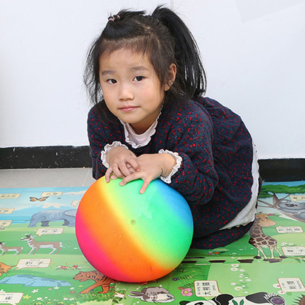 Rainbow Inflatable Play Ball f - Kids Yard Toys recension och pris